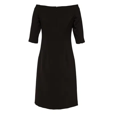 Club21 Collection Recycled Poly Crepe Dress In Black