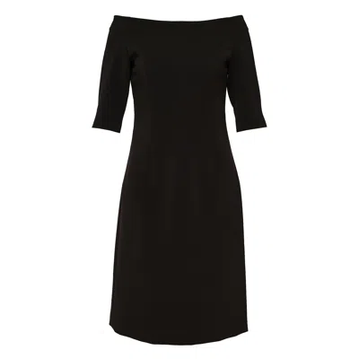 Club21 Collection Recycled Poly Crepe Dress In Black