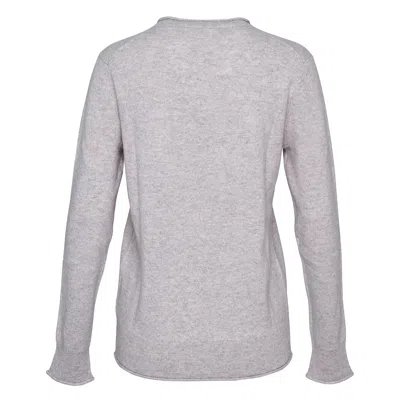 Club21 Collection Recylced Cashmere Crewneck Sweater In Gray