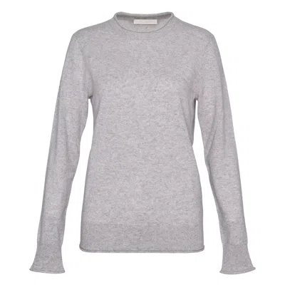 Club21 Collection Recylced Cashmere Crewneck Sweater In Gray