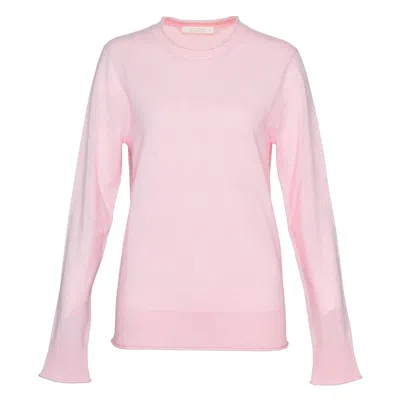 Club21 Collection Recylced Cashmere Crewneck Sweater In Pink