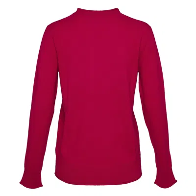 Club21 Collection Recylced Cashmere Crewneck Sweater In Red