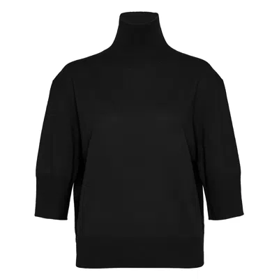 Club21 Collection Recylced Cashmere Turtleneck Sweater In Black