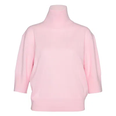 Club21 Collection Recylced Cashmere Turtleneck Sweater In Pink
