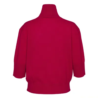 Club21 Collection Recylced Cashmere Turtleneck Sweater In Red