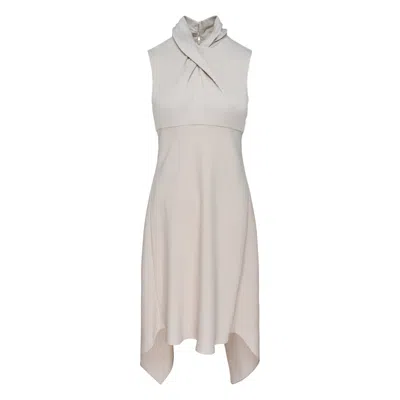 Club21 Collection Satin Back Crepe Laila Woven Dress In Gray