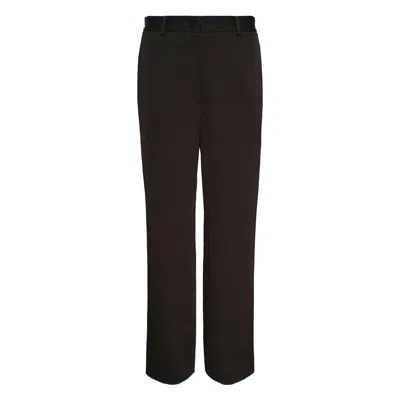 Club21 Collection Satin Back Crepe Margot Woven Pants In Black