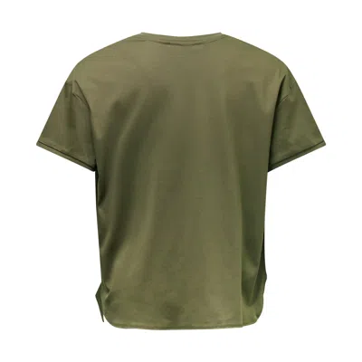 Club21 Collection Sheen Cotton Interlock Joanna Top In Green