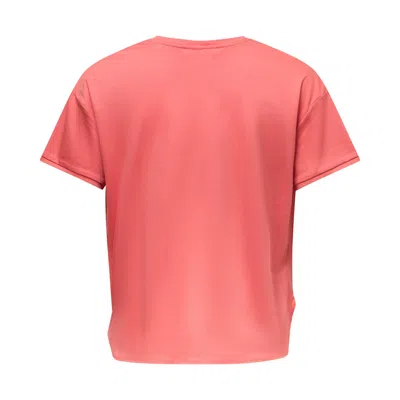 Club21 Collection Sheen Cotton Interlock Joanna Top In Pink