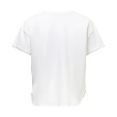 Club21 Collection Sheen Cotton Interlock Joanna Top In White