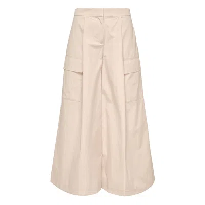 Club21 Collection Sheen Cotton Taffeta Cargo Pants In Pink