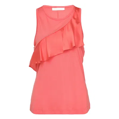 Club21 Collection Tencel Jersey Bonnie Knit Top In Pink