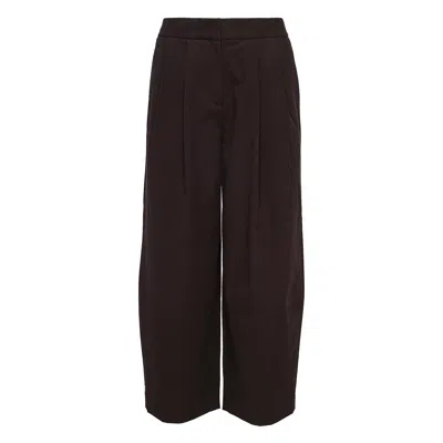 Club21 Collection Tumbled Cotton Pants In Black