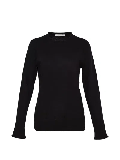 Club21 Crew-neck Cashmere Sweater In Black