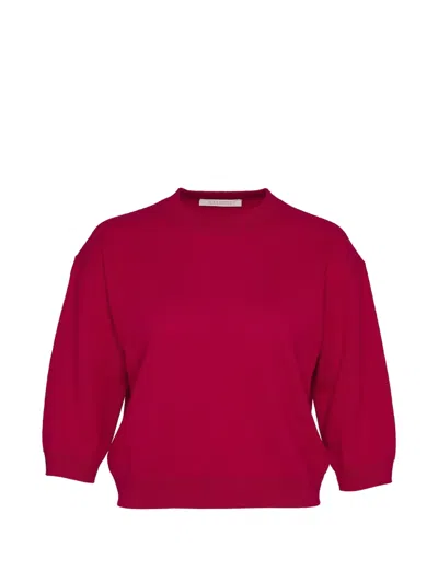 Club21 Crew-neck Cropped T-shirt In Pink