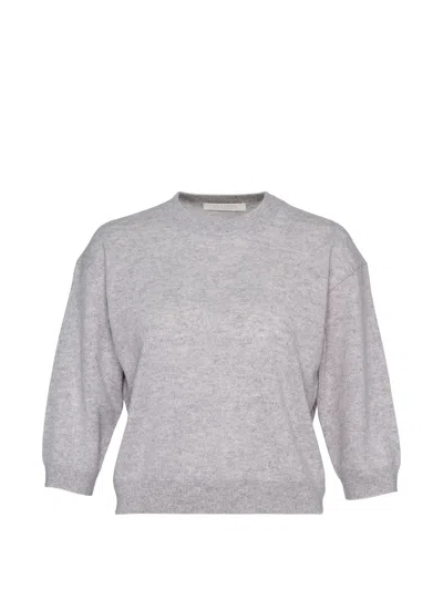 Club21 Cropped Crew-neck Sweater In Gray