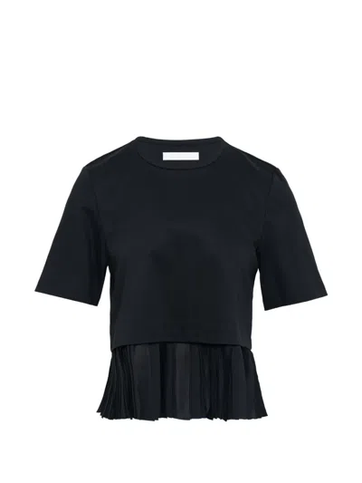 Club21 Pleated Knit Top In Blue