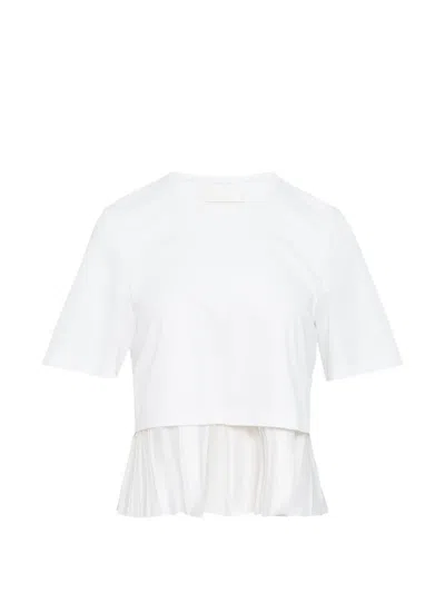 Club21 Pleated-detail Top In White