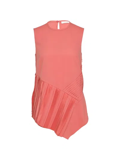 Club21 Pleated-panel Blouse In Multi