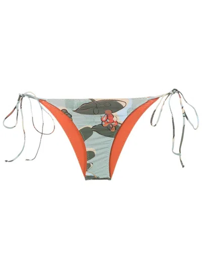 Clube Bossa Aava Floral-print Bikini Bottoms In Green