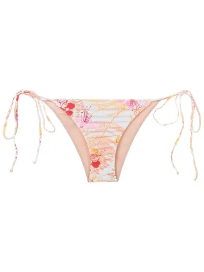 Clube Bossa Aava Floral-print Bikini Bottoms In Neutrals