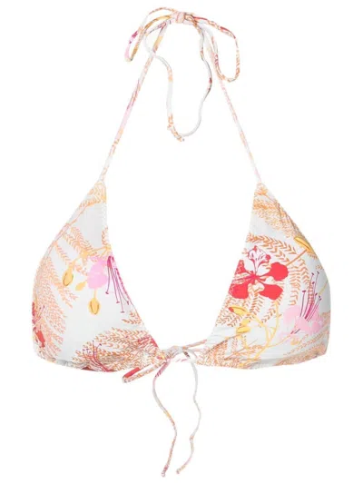 Clube Bossa Aava Floral-print Bikini-top In Neutrals