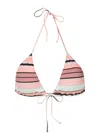 Clube Bossa Aava Striped Bikini Top In Multicolour
