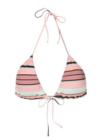 Clube Bossa Aava Striped Bikini Top In Multicolour