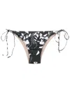 Clube Bossa Abstract-pattern Stretch Bikini-bottoms In Black