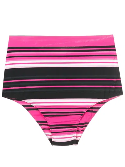Clube Bossa Ceanna Stripe-print Bikini Bottoms In Multicolour