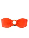 Clube Bossa Christen Strapless Bikini Top In Orange