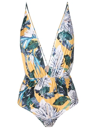 Clube Bossa Clavert Floral Swimsuit In Blue