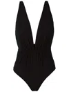 Clube Bossa Clavert Plunging Neck One-piece In Black