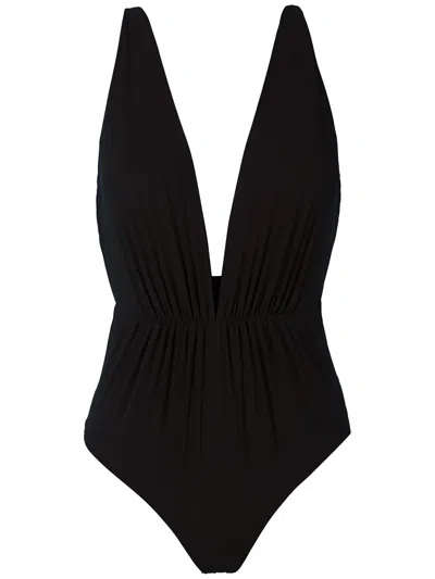 Clube Bossa Clavert Plunging Neck One-piece In Black