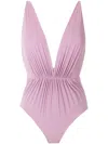 Clube Bossa Clavert Plunging Neck One-piece In Purple