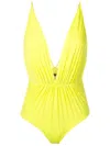 Clube Bossa Clavert V-neck Swimsuit In Green