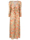 Clube Bossa Darina Floral-print Maxi Dress In Orange