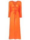 Clube Bossa Darina Front-slit Dress In Orange