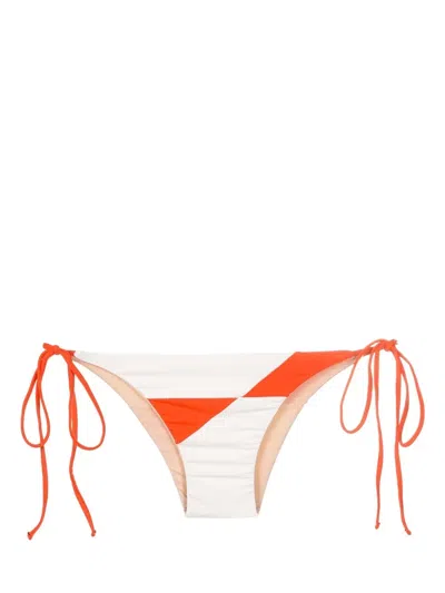 Clube Bossa Delaun Panelled Bikini Bottoms In Orange