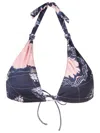 Clube Bossa Embroidered Bikini Top In Blue