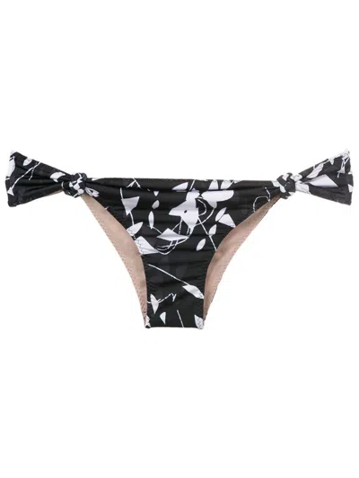 Clube Bossa Floral Bikini Bottoms In Black