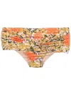 Clube Bossa Floral-print Bikini Bottoms In Orange