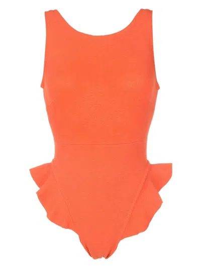 Clube Bossa Goya High-leg One-piece In Orange