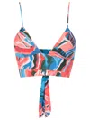 Clube Bossa Havel Graphic-print Bikini Bottoms In Blue