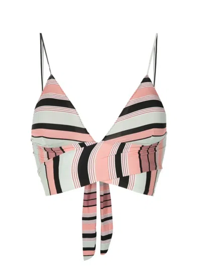 Clube Bossa Havel Striped Bikini Top In Multicolour