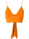 Clube Bossa Havel Tie Bikini Top In Orange