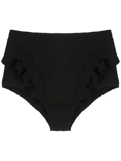Clube Bossa Hopi High Rise Bikini Bottoms In Black