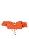 Clube Bossa Hopi Off-shoulder Bikini Top In Orange