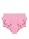 Clube Bossa Hopi Ruffled Bikini Bottom In Pink