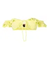 Clube Bossa Hopi Ruffled Bikini Top In Yellow